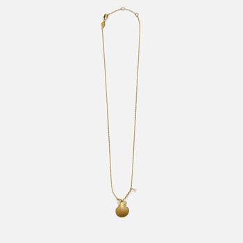 推荐Anni Lu Women's Ray Shell Necklace - Gold商品