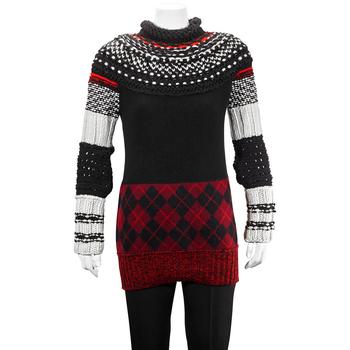 Burberry | Burberry Ladies Hand-knitted Yoke Cashmere Wool Sweater, Size Medium商品图片,6.9折