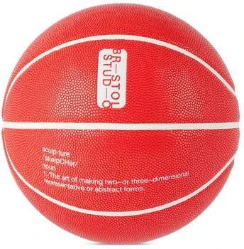 SSENSE Exclusive Red Pebbled Basketball