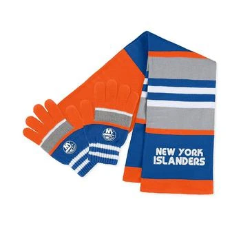 推荐Women's New York Islanders Stripe Glove and Scarf Set商品