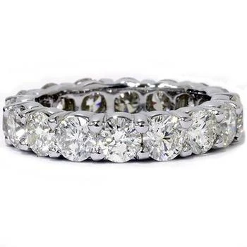Pompeii3 | 5ct Prong Diamond Eternity Ring 14K White Gold Wedding Band,商家Premium Outlets,价格¥18189