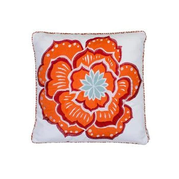 Levtex | Abigail Flower Decorative Pillow, 18" x 18",商家Macy's,价格¥302