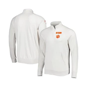 推荐Men's Cream Clemson Tigers Raglan Quarter-Zip Jacket商品