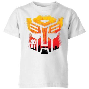 推荐Transformers Autobot Symbol Kids' T-Shirt - White商品
