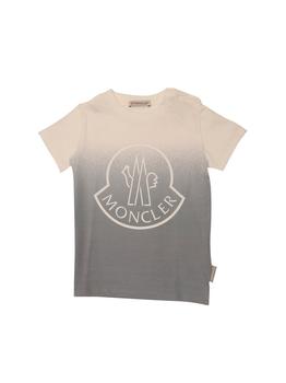 Moncler | Moncler Enfant Logo Printed Two-Tone T-Shirt商品图片,7.2折