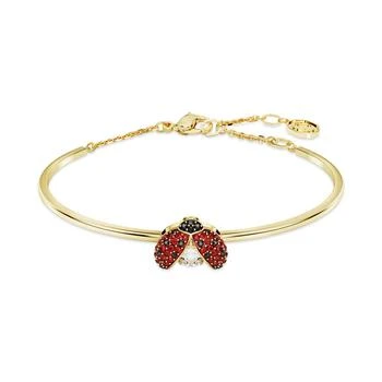 Swarovski | Gold-Tone Multicolor Pavé Ladybug Bangle Bracelet,商家Macy's,价格¥865