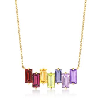 商品Canaria Multi-Gemstone Necklace in 10kt Yellow Gold图片