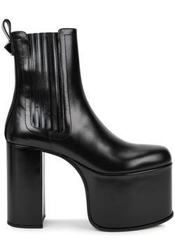 推荐Valentino Garavani Vernice 165 leather platform ankle boots商品