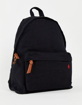 Ralph Lauren | Polo Ralph Lauren canvas backpack in black with pony logo商品图片,7.5折×额外8折, 额外八折