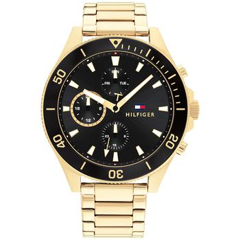 tommy hilfiger手表是什么牌子, Tommy Hilfiger | Men's Gold-tone Bracelet Watch 46mm商品图片 8折×额外8.5折, 额外八五折