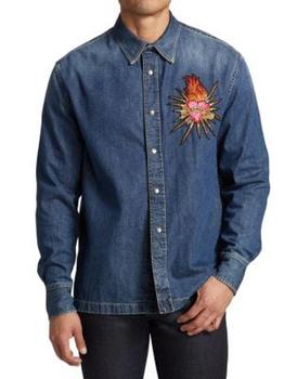 推荐Sequin Patch Denim Shirt商品