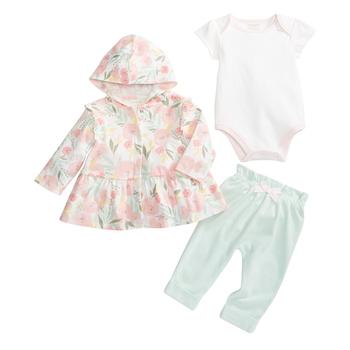 First Impressions | Baby Girls Avery 3-Pc. Jacket, Bodysuit & Pants Take Me Home Set, Created for Macy's商品图片,4折
