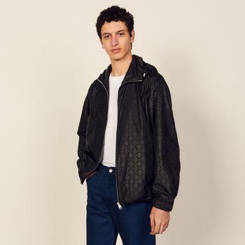 sandro leather jacket men, Sandro | Printed jacket商品图片 2折