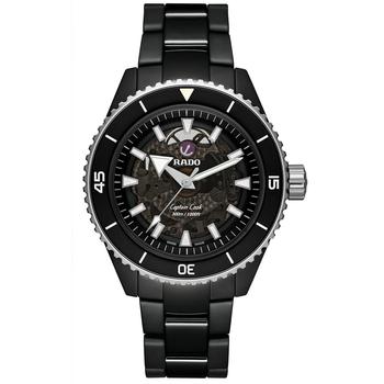 推荐Men's Swiss Automatic Captain Cook Black High Tech Ceramic Bracelet Watch 43mm商品