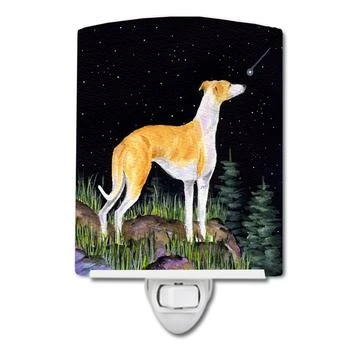 Caroline's Treasures | Starry Night Whippet Ceramic Night Light,商家Verishop,价格¥192