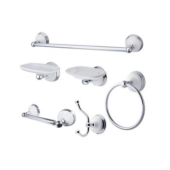 商品Kingston Brass | Victorian 6-Pc. Towel Bar Bathroom Hardware Set in Polished Chrome,商家Macy's,价格¥2891图片