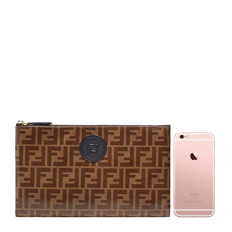 芬迪男包是什么牌子, Fendi | Fendi 芬迪 男士棕色手拿包  8N0149-A5K4-F14TU商品图片 独家减免邮费