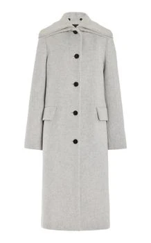 推荐Proenza Schouler - Brushed Wool-Blend Coat - Light Grey - US 6 - Moda Operandi商品