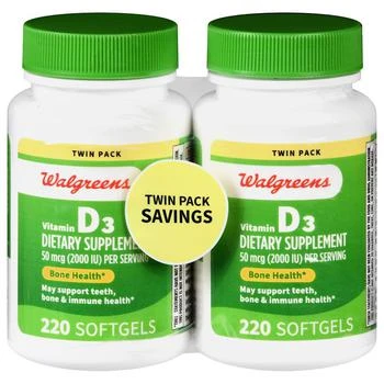 Walgreens | Vitamin D3 50 mcg Softgels (440 days),商家Walgreens,价格¥256