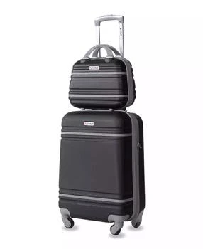 AMKA | Varsity 2-Piece Carry-On Hardside Cosmetic Luggage Set,商家Macy's,价格¥602