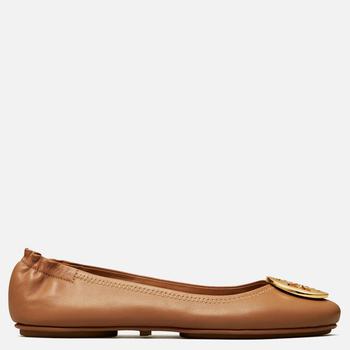 tory burch鞋, Tory Burch | Tory Burch Women's Minnie Travel Leather Ballet Flats - Royal Tan/Gold商品图片 额外8折, 额外八折