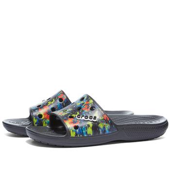crocs真假, Crocs | Crocs Classic Crocs Tie Dye Slide商品图片 满$300享9.5折, 满折