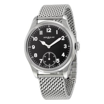 万宝龙手表推荐, [二手商品] MontBlanc | Pre-owned Montblanc 1858 Black Dial Mens Watch 112639商品图片 4.2折