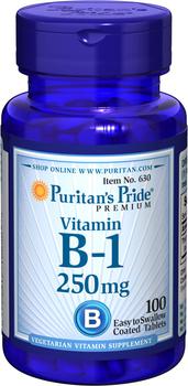 商品Vitamin B-1 250 mg 100 Tablets图片