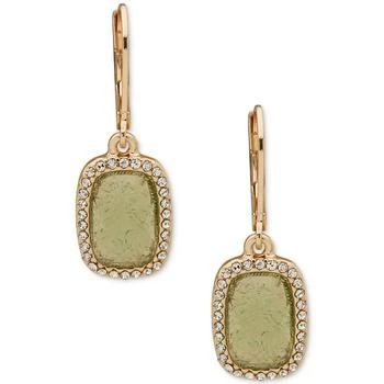 Anne Klein | Gold-Tone Crystal Stone Drop Earrings,商家Macy's,价格¥179