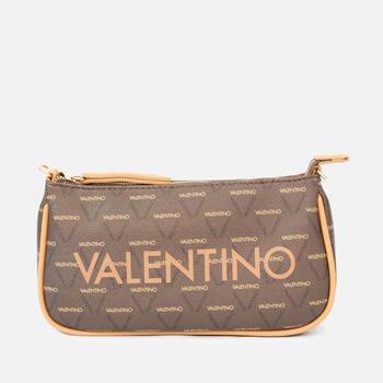 推荐Valentino Liuto Logo-Print Faux Leather Shoulder Bag商品