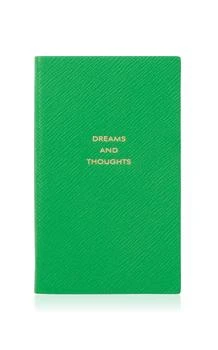 SMYTHSON | Smythson - Dreams and Thoughts Leather Notebook - Green - Moda Operandi,商家Fashion US,价格¥646