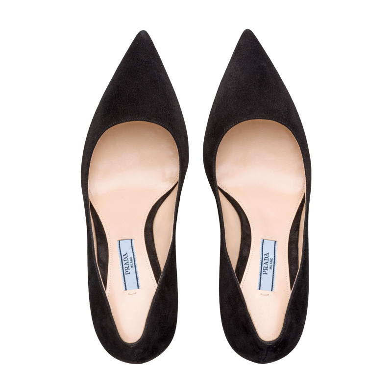 Prada | Prada 普拉达 女士黑色皮革高跟鞋 1I834I-008-F0002-F-085商品图片,独家减免邮费