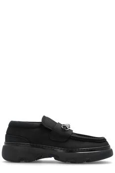 Burberry | Burberry Barbed-Wire Detailed Nubuck Slip-On Loafers 7.6折