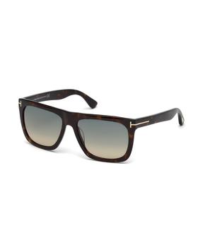 推荐Morgan Thick Square Acetate Sunglasses, Tortoiseshell商品