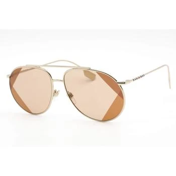 推荐Burberry Women's Sunglasses - Gold Aviator Full Rim Metal Frame | 0BE3138 110993商品