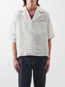Charles Jeffrey Loverboy真假, Charles Jeffrey Loverboy | Cuban-collar instrument-print linen shirt商品图片 