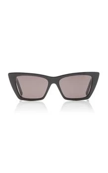 推荐Saint Laurent - Mica Cat-Eye Acetate Sunglasses - Black - OS - Moda Operandi商品