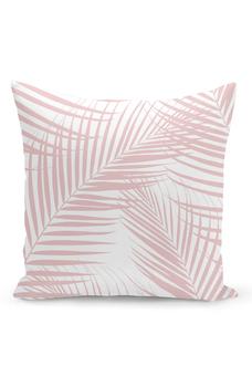 商品Curioos | Blush Pink Palm Leaves Dream Throw Pillow,商家Nordstrom Rack,价格¥221图片