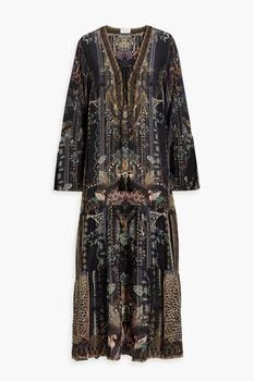 Camilla | Lace-up printed silk crepe de chine maxi dress,商家THE OUTNET US,价格¥1691