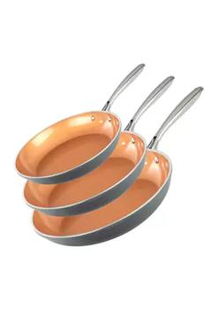 Gotham Steel | 3-Piece Ti-Ceramic Nonstick Coating Frying Pan Set商品图片,