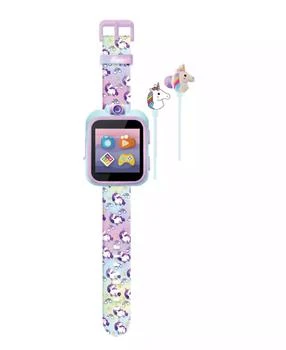 Playzoom | Kids Tie Dye Unicorn Print Silicone Smartwatch 42mm Gift Set,商家Macy's,价格¥221