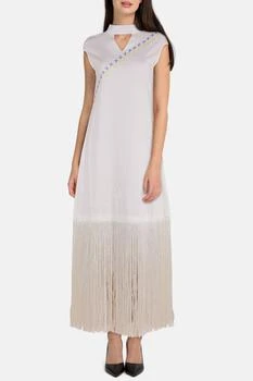 Rue15 | Gypsy Fringe Dress with Crisscross Embroidery,商家Thahab,价格¥2636