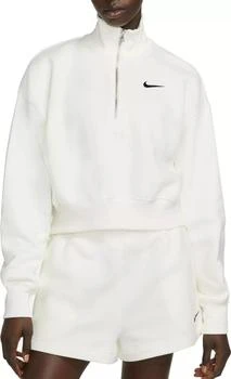 Nike Sportswear Women's Phoenix Fleece Oversized 1/2-Zip Crop Sweatshirt,价格$83.05