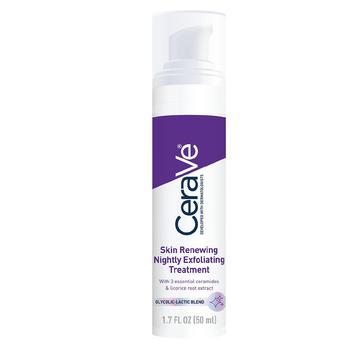 CeraVe | Skin Renewing Glycolic Nightly Exfoliating Treatment商品图片,第2件5折, 满$60享8折, 独家减免邮费, 满折, 满免