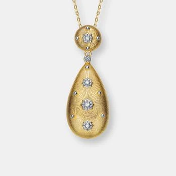 Rachel Glauber | 14k Gold Plated Cubic Zirconia Pendant Necklace,商家Verishop,价格¥536