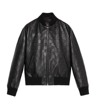 supreme外套, Gucci | Leather GG Supreme Bomber Jacket商品图片 