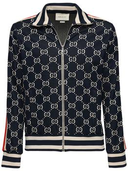 supreme外套, Gucci | Gg Supreme Jacquard Zip-up Track Jacket商品图片 