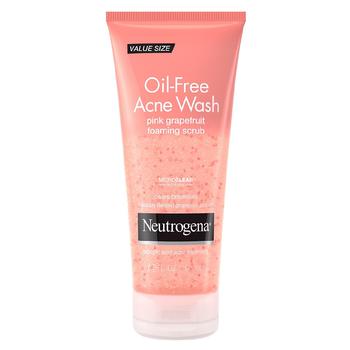 Neutrogena | Oil-Free Acne Wash Face Scrub Pink Grapefruit商品图片,满三免一, 满免