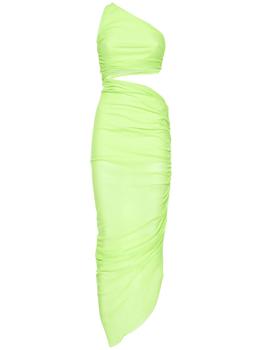 PRABAL GURUNG, PRABAL GURUNG | Mesh One Shoulder Midi Dress商品图片 额外8.5折, 额外八五折