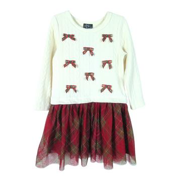 商品Toddler Girls Drop-Waist Sweater to Tutu Dress图片